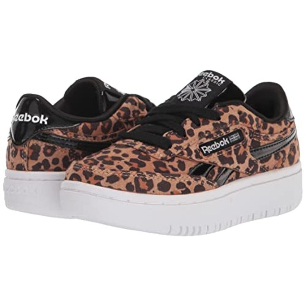 NWT Reebok Girls Club C Double Sneaker, Sahara/Core Black, 6.5 Medium US Big Kid